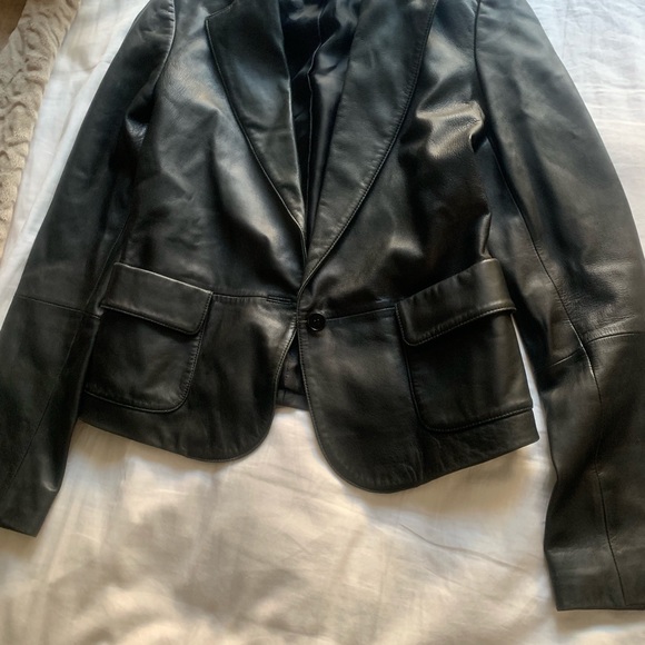 Tommy Hilfiger leather breasted jacket. - Picture 1 of 2